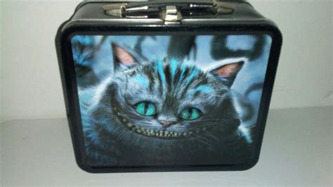 cheshire cat metal lunch box|Cheshire Cat from Alice in Wonderland CUSTOM COLOR Metal .